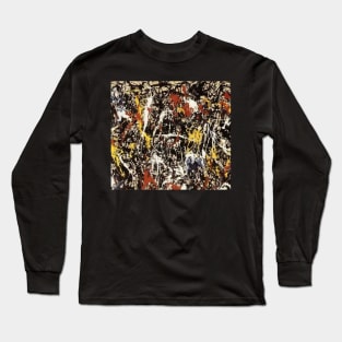 Jackson Pollock art Long Sleeve T-Shirt